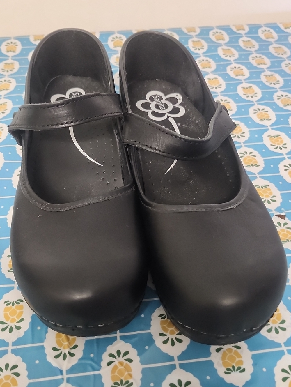 Sanita Mary Jane Clogs Black 11 To 11.5 Euro 42